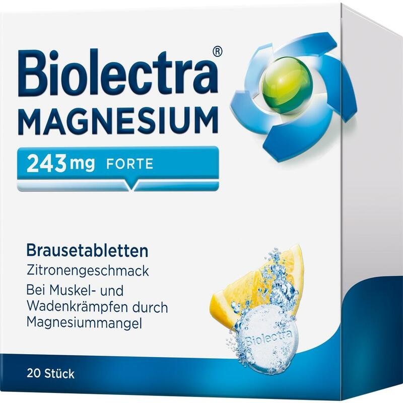 BIOLECTRA Magnesium 243 mg forte Zitrone Br.-Tabl.